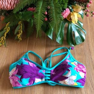 NWOT Seafolly floral print bikini top